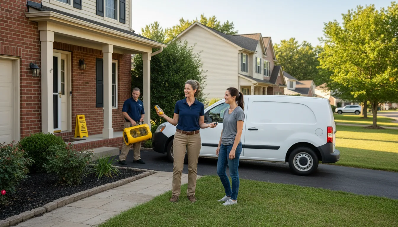 Water restoration image for Water Damage & Restoration Services in Midkiff, TX